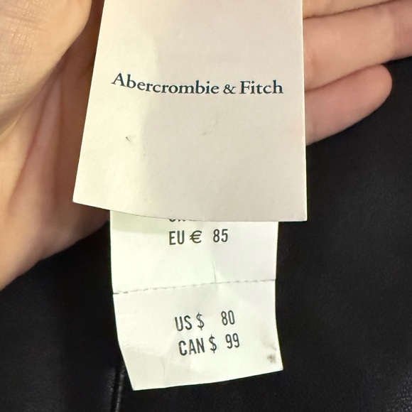 Abercrombie & Fitch Black Vegan Leather Pants - Picture 3 of 3